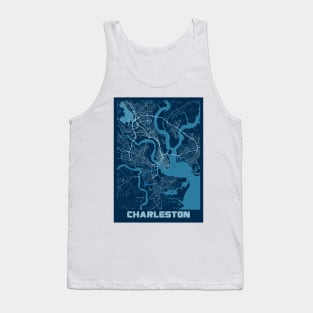 Charleston - United States Peace City Map Tank Top